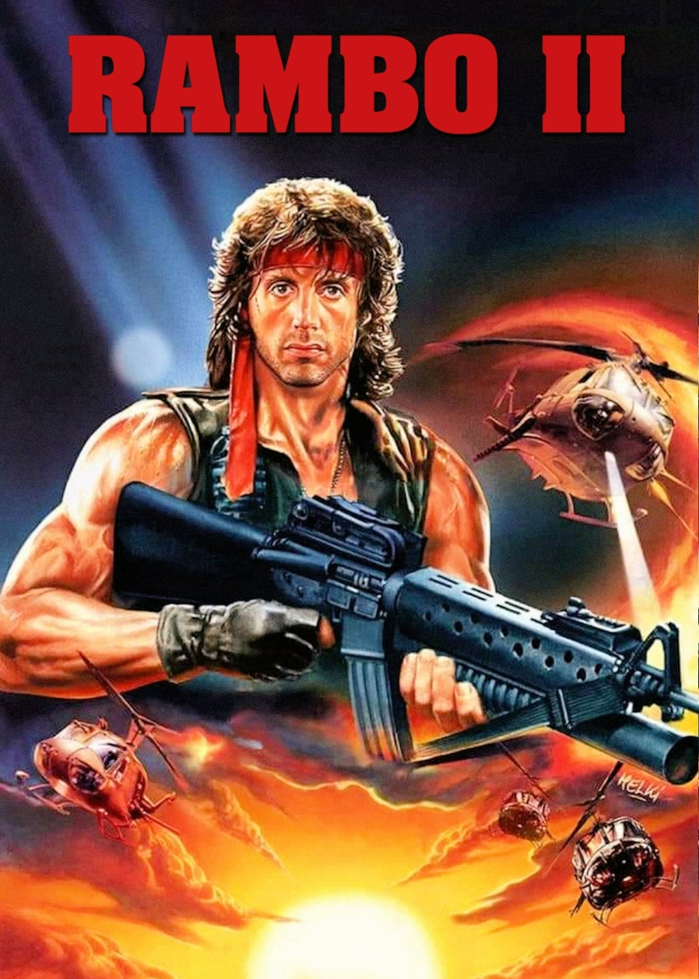 Poster Phim Rambo 2: Sát Nhân Trở Lại (Rambo: First Blood Part II)