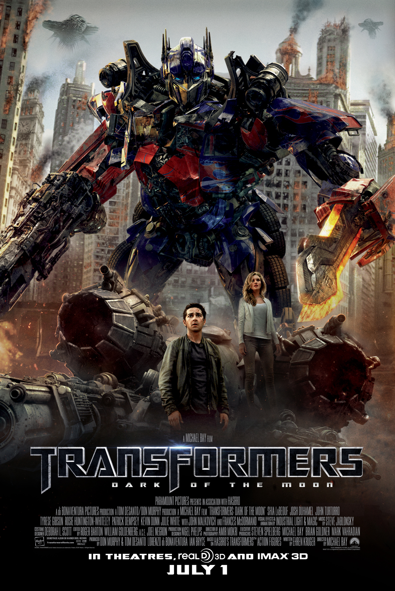 Poster Phim Robot Đại Chiến 3: Bóng Tối Mặt Trăng (Transformers: Dark of the Moon)