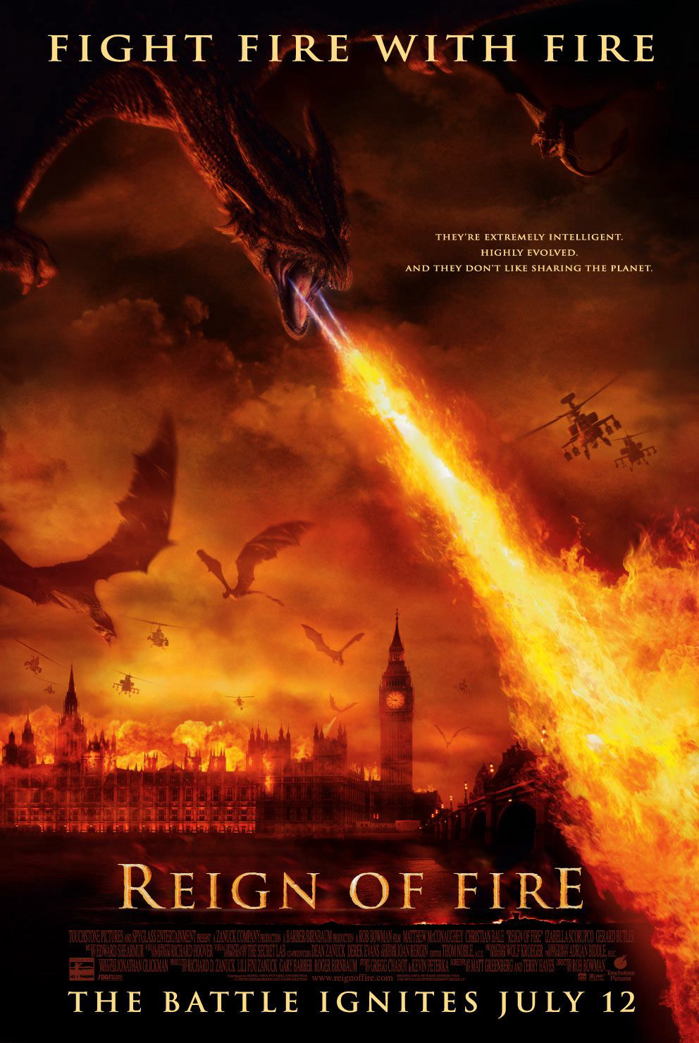 Poster Phim Rồng Lửa (Reign of Fire)