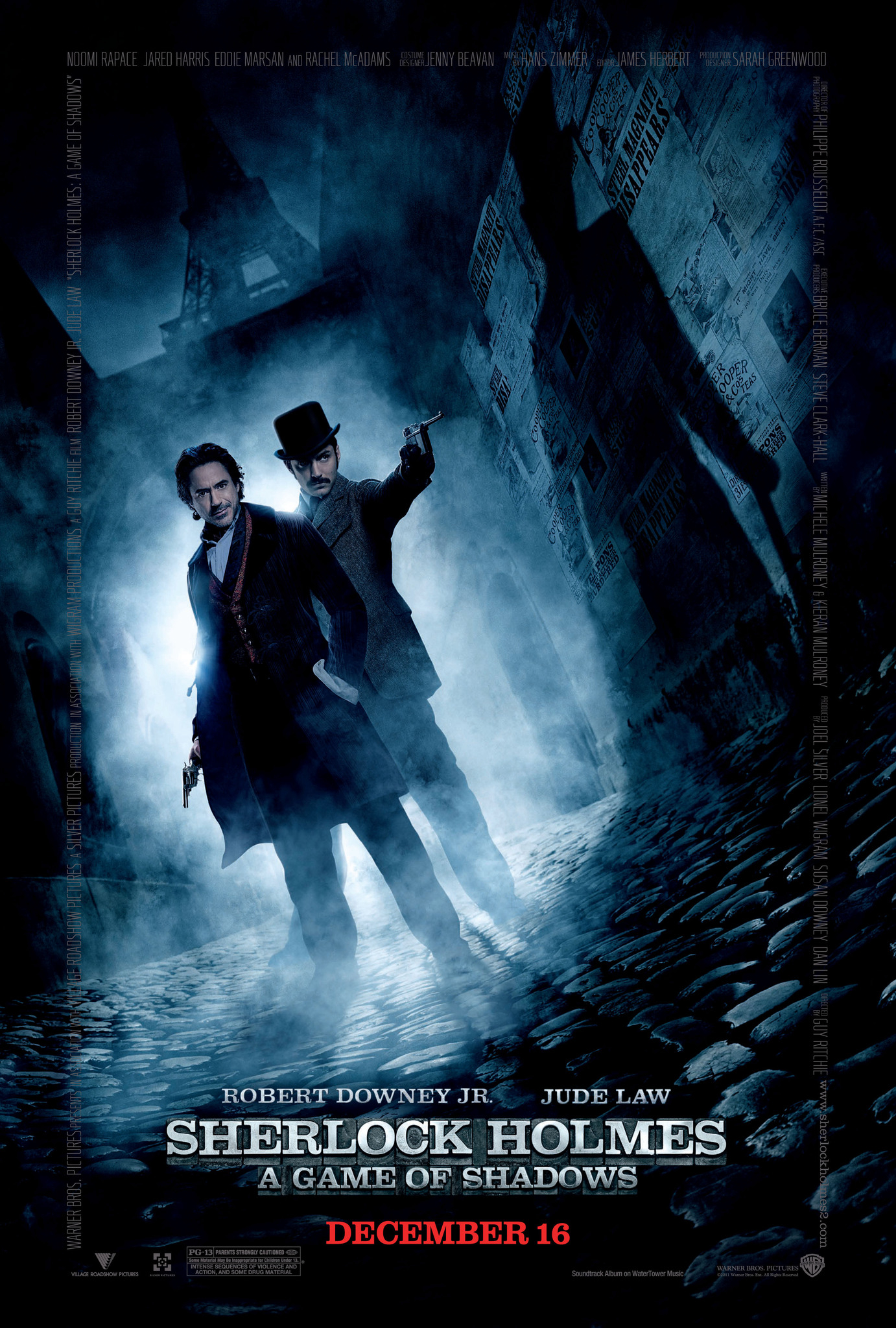 Poster Phim Thám Tử Sherlock Holmes 2: Trò Chơi Của Bóng Đêm (Sherlock Holmes: A Game of Shadows)