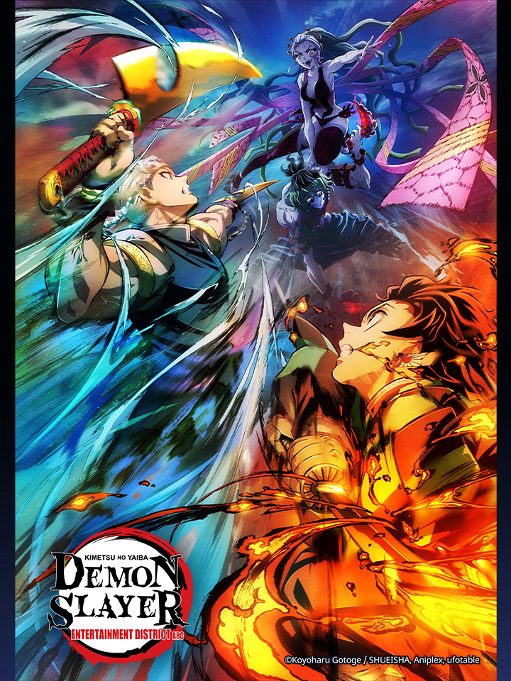 Poster Phim Thanh Gươm Diệt Quỷ: Kỹ Viện Trấn (Demon Slayer: Kimetsu no Yaiba Entertainment District Arc, Kimetsu no Yaiba: Yuukaku-hen)
