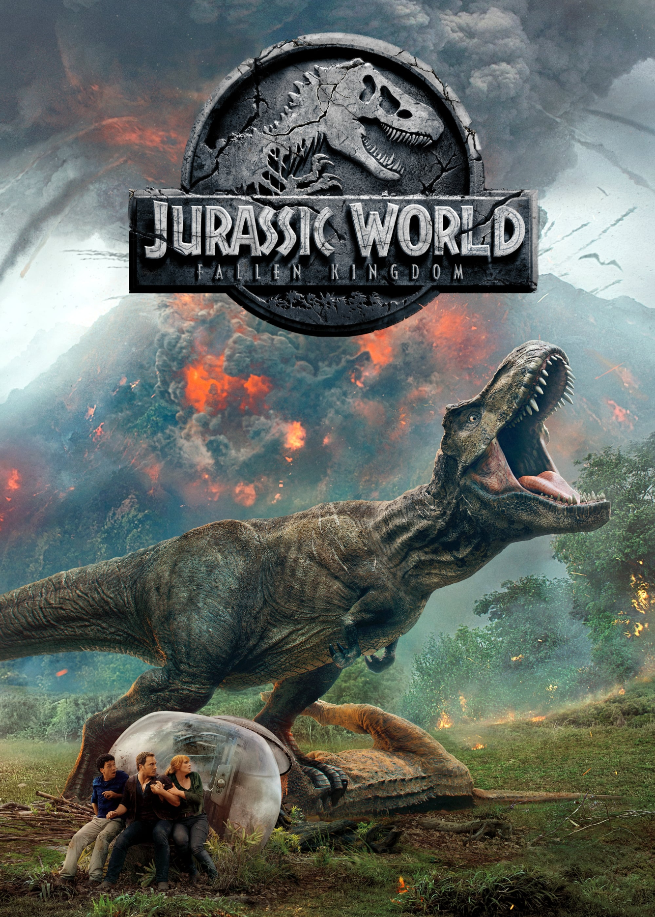 Poster Phim Thế Giới Khủng Long: Vương Quốc Sụp Đổ (Jurassic World: Fallen Kingdom)