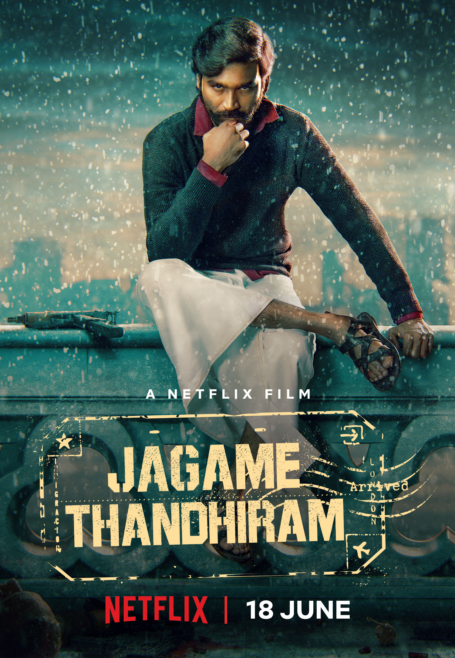 Poster Phim Thế giới trắng đen (Jagame Thandhiram)