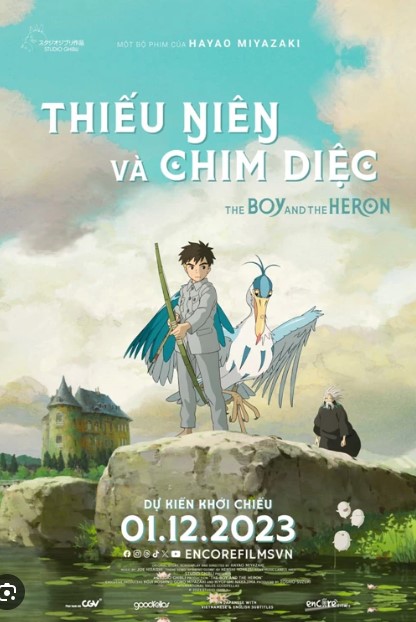 Poster Phim Thiếu Niên Và Chim Diệc (The Boy And The Heron)