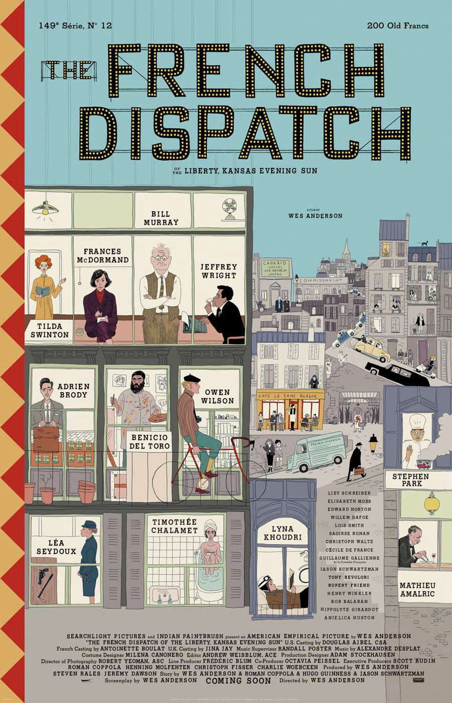 Poster Phim Tờ Báo Công Văn Pháp (The French Dispatch)