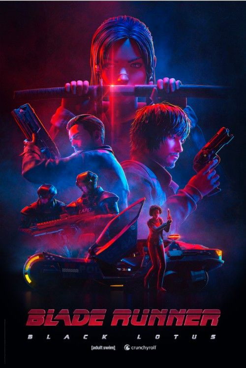 Poster Phim Tội Phạm Nhân Bản: Hoa Sen Đen Phần 1 (Blade Runner: Black Lotus Season 1)