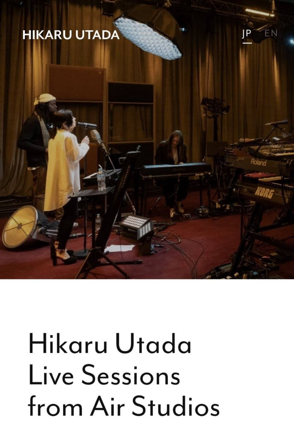 Poster Phim Utada Hikaru: Thu âm trực tiếp từ Air Studios (Hikaru Utada Live Sessions from AIR Studios)