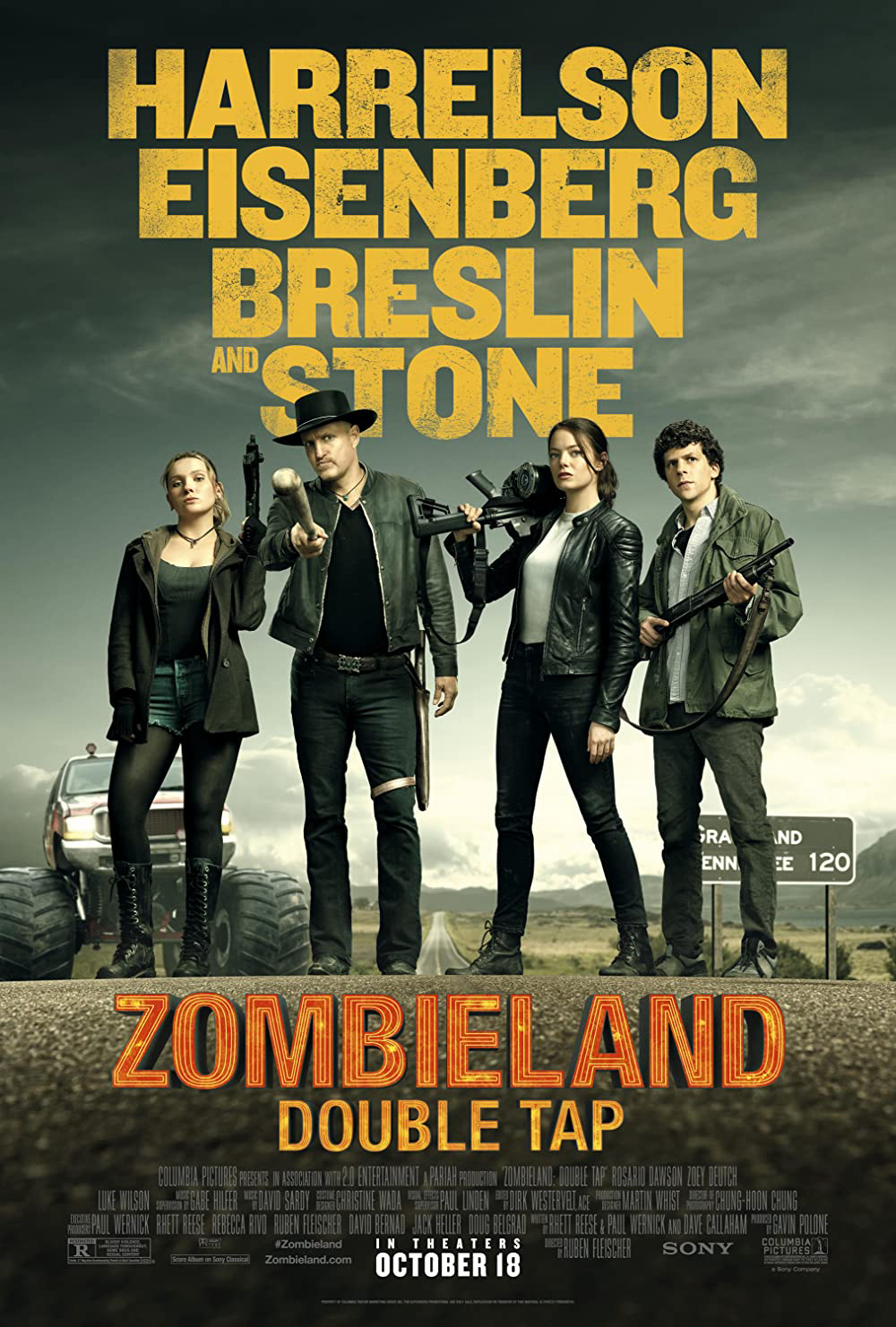 Poster Phim Vùng Đất Thây Ma: Cú Bắn Đúp (Zombieland: Double Tap)