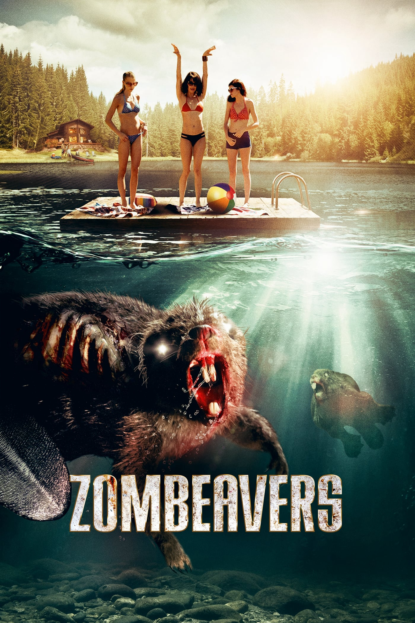 Poster Phim Xác Sống Hải Ly (Zombeavers)