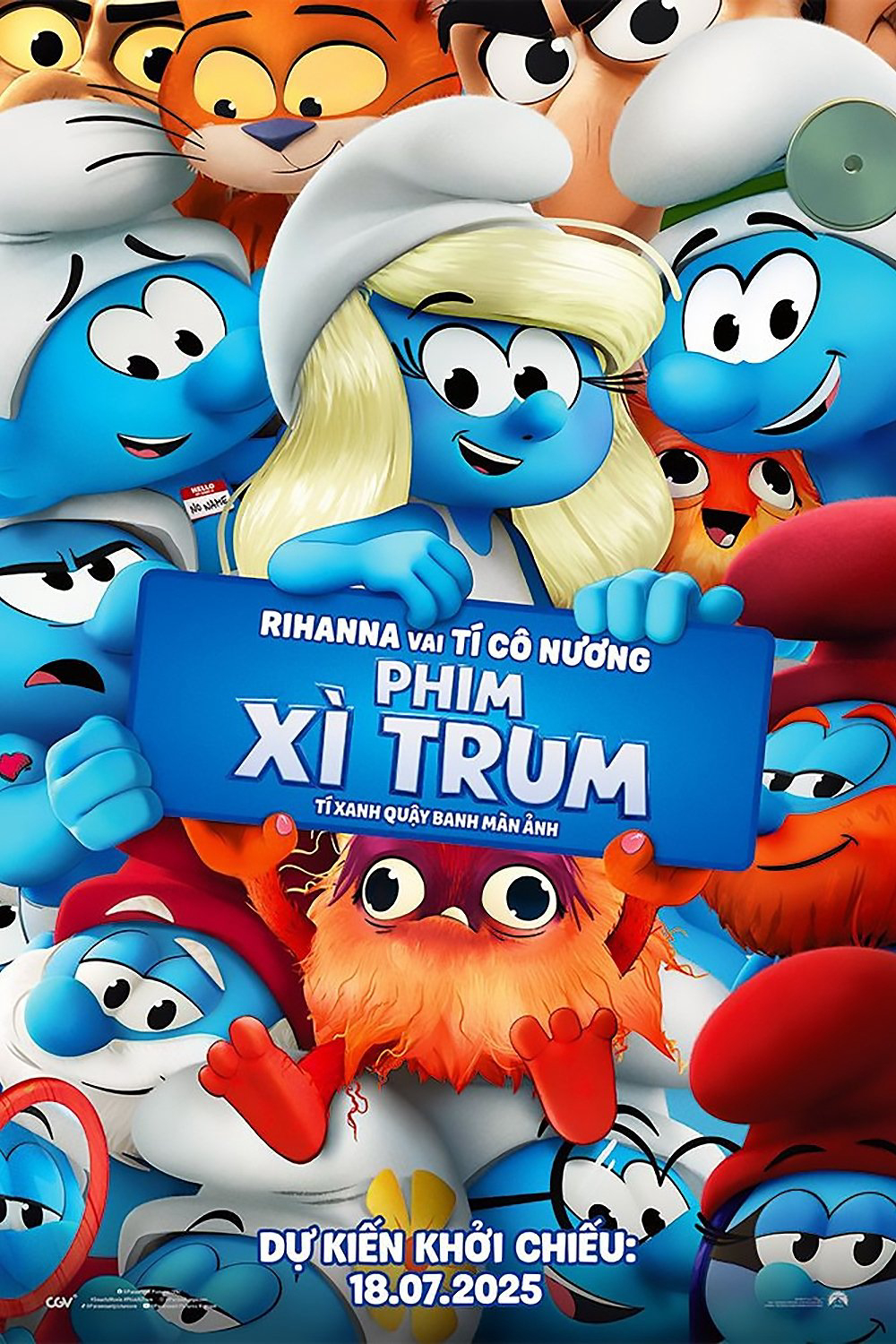 Poster Phim Xì Trum (Smurfs)